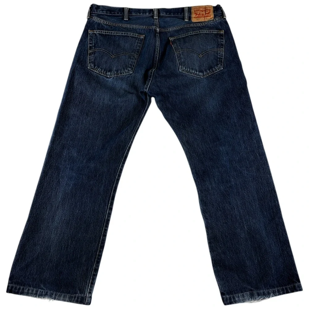 Vintage Levi's 501 Original Jeans Mens 38x30 Blue Denim Dark Wash Straight Leg‎